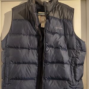 Eddie Bauer Men's Blue Puffer Vest XXL